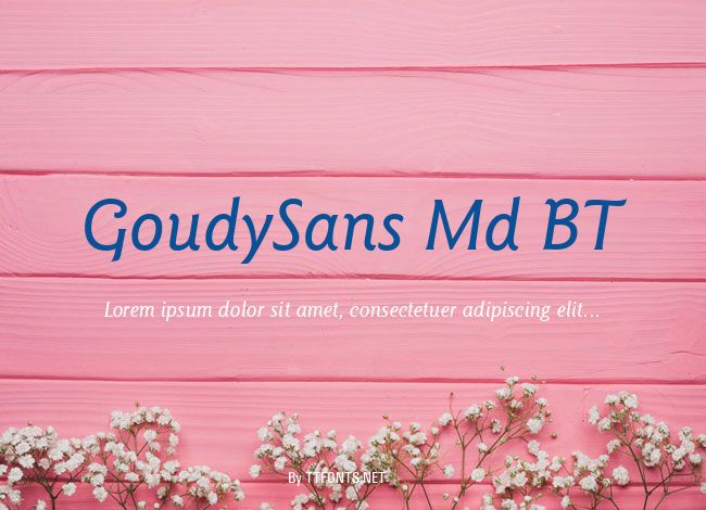 GoudySans Md BT example